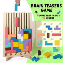 Load image into Gallery viewer, TetriMind™️- Montessori Wooden Tetris