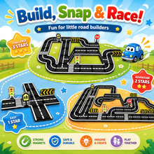 Load image into Gallery viewer, MagTrack™ - Kids Magnetic Road Set Kit