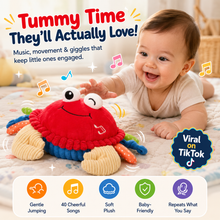 Load image into Gallery viewer, WiggleJiggle™ — Tummy Time Musical Crabby