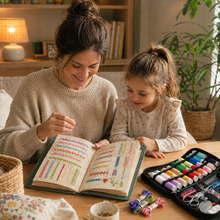 Load image into Gallery viewer, StitchTales™ — Embroidery Book for Mums & Kids