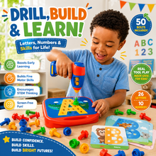Load image into Gallery viewer, BuildBright ABC™ - Design & Drill ABCs & 123s