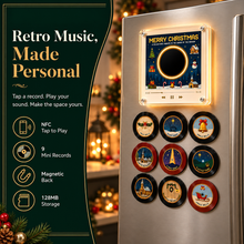 Load image into Gallery viewer, MerrySpin™️ - Christmas Magnetic Vinyl Player Set