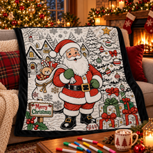 Load image into Gallery viewer, Scribblemas™ — The Christmas Blanket You Colour In Yourself.