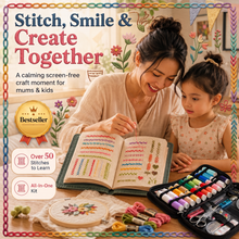Load image into Gallery viewer, StitchTales™ — Embroidery Book for Mums & Kids