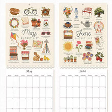 Load image into Gallery viewer, 2025 Calendar : A Bucket List Journey
