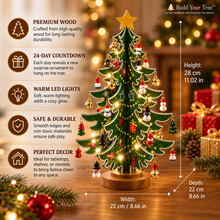 Load image into Gallery viewer, Build Your Tree™ - 24-Day Handmade Mini Christmas Tree Advent
