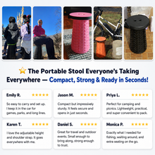 Load image into Gallery viewer, PopStool™ - Collapsible portable stool
