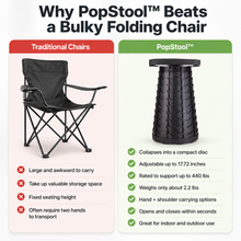 Load image into Gallery viewer, PopStool™ - Collapsible portable stool
