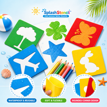 Load image into Gallery viewer, SplashStencil™ - Kids Summer Water Stencils
