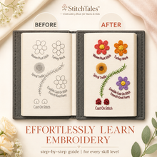 Load image into Gallery viewer, StitchTales™ — Embroidery Book for Mums &amp; Kids
