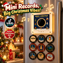 Load image into Gallery viewer, MerrySpin™️ - Christmas Magnetic Vinyl Player Set
