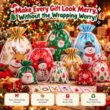 Load image into Gallery viewer, MerryWraps™ Christmas Gift Bags &amp; Tags Set
