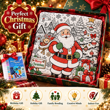 Load image into Gallery viewer, Scribblemas™ — The Christmas Blanket You Colour In Yourself.
