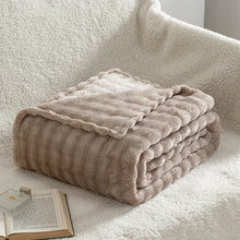 Load image into Gallery viewer, Textured Plush Fleece Throw Blanket
