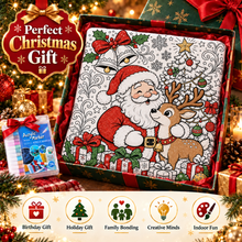 Load image into Gallery viewer, Scribblemas™ — The Christmas Blanket You Colour In Yourself.
