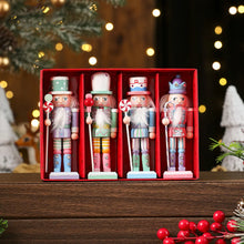 Load image into Gallery viewer, Handmade Wooden Nutcracker Ornaments
