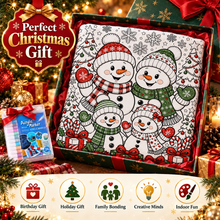 Load image into Gallery viewer, Scribblemas™ — The Christmas Blanket You Colour In Yourself.
