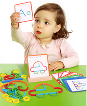 Load image into Gallery viewer, Build&amp;Beyond™️- Montessori Sticks &amp; Rings Set
